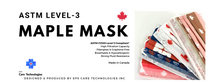 Load image into Gallery viewer, ASTM Level 3 Silk-Feel Maple Procedural Mask (White/Red Maple)