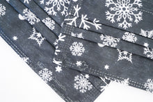 Load image into Gallery viewer, ASTM Level 3 Silk-Feel Snowflakes Procedural Mask (Black)