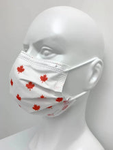 Load image into Gallery viewer, ASTM Level 3 Silk-Feel Maple Procedural Mask (White/Red Maple)