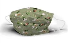 Load image into Gallery viewer, ASTM Level 3 Coloured Children Mask (Green Cats)(3-10 Years Old)