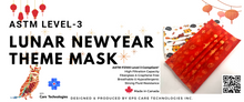 Load image into Gallery viewer, ASTM Level 3 Silk-Feel Lunar New Year Theme Procedural Mask (Assorted)
