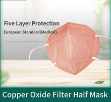 Load image into Gallery viewer, Premium KN95 Anti-Virus 5-Layer Copper Oxide Respirator
