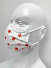 Load image into Gallery viewer, ASTM Level 3 Silk-Feel Maple Procedural Mask (White/Red Maple)

